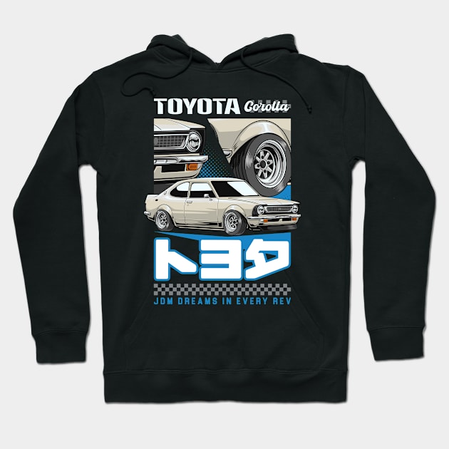 Iconic Corolla E20 Car Hoodie by milatees